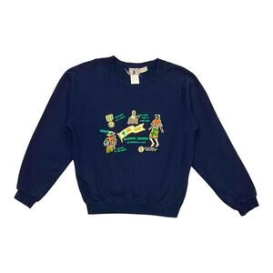 ★ Vintage Girl Scout Outdoor Training Navy Blue 80’s Crewneck Sweatshirt ★